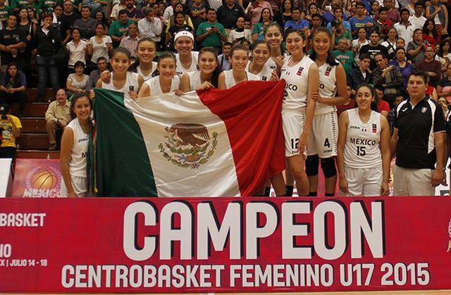 México campeon Centrobasket U17 Femenino 2015