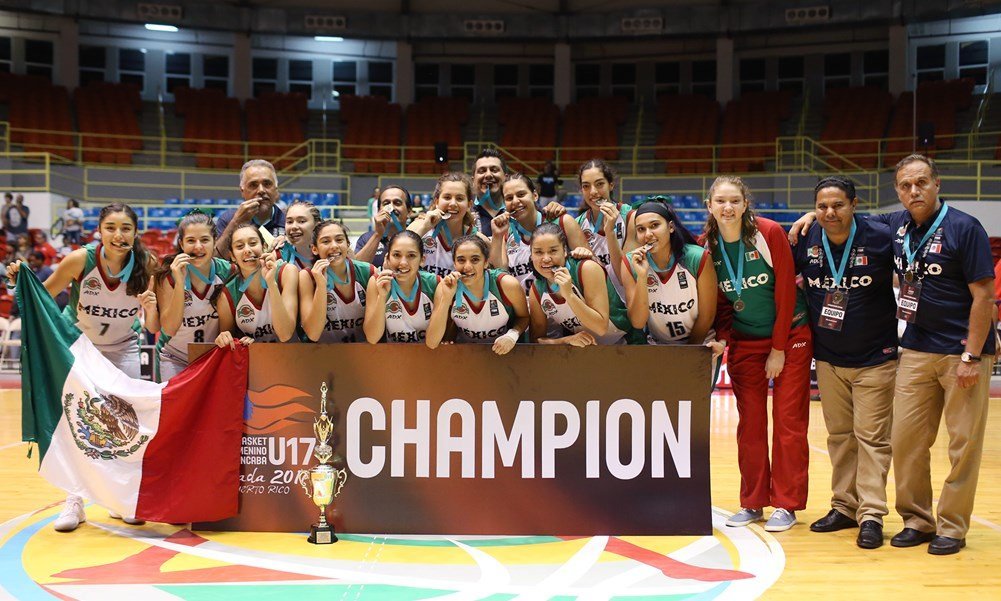 México campeon Centrobasket U17 Femenino 2017