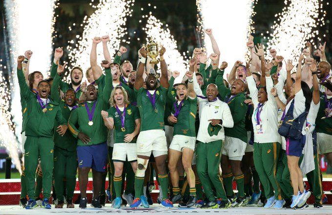 Los Springboks levantaron el trofeo mundial